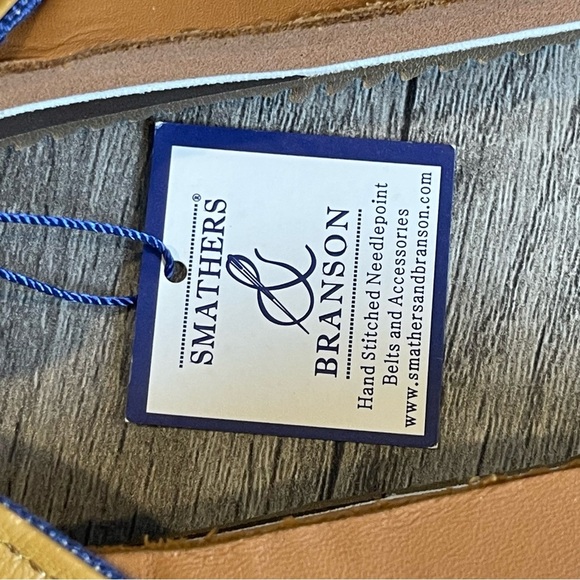 Smathers & Branson Hand Stitched Needlepoint Sandals 10 - Picture 12 of 13